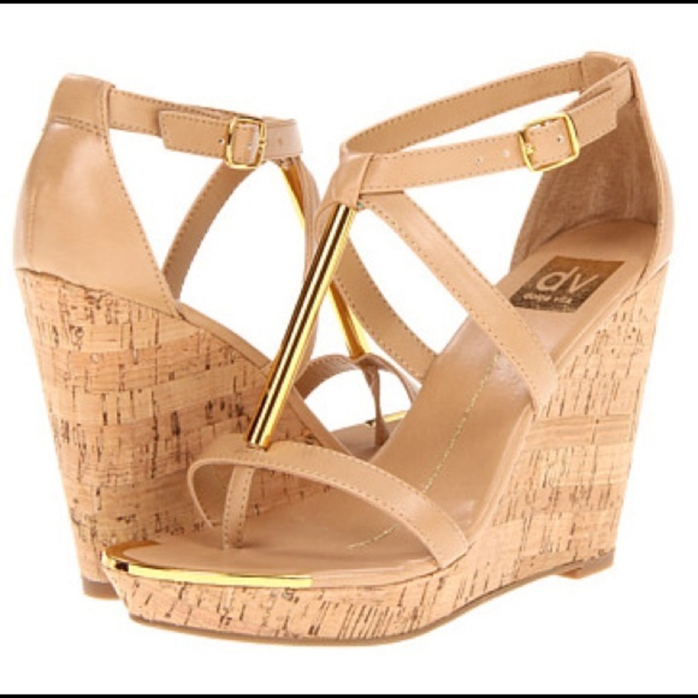 Dolce Vita nude wedges